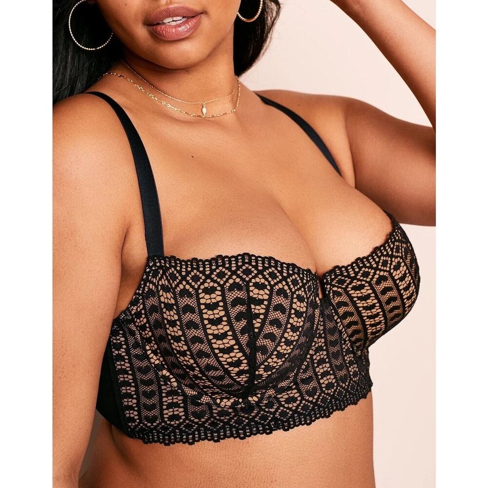 Adore Me Bra 38C Longline Nymphadora Women's Contour Balconette Bra BR-08162-BAL